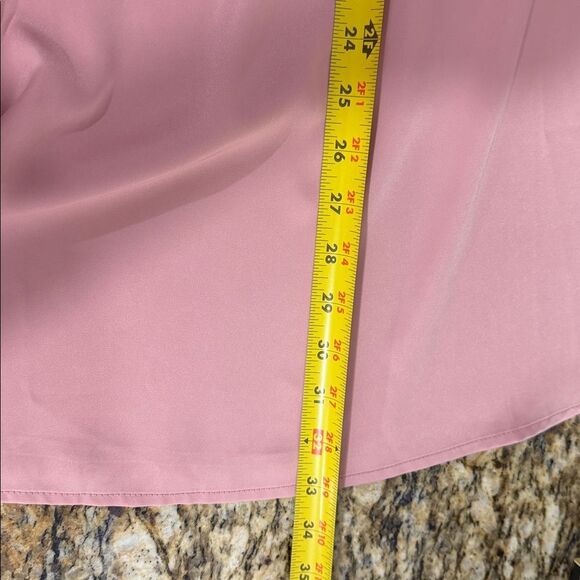 Lulus Blush Pink Wrap Slip Dress Tie Back Adjustable Straps Size S - Picture 8 of 9